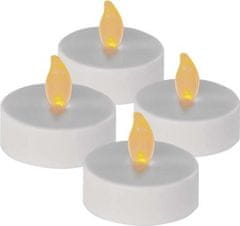 EMOS LED dekorace – čajová svíčka maxi, bílá, CR2032, vnitřní, vintage, 4 ks