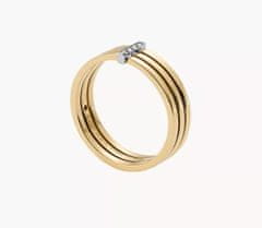 Skagen Elegantný pozlátený prsteň Kariana SKJ1672998 (Obvod 50 mm)