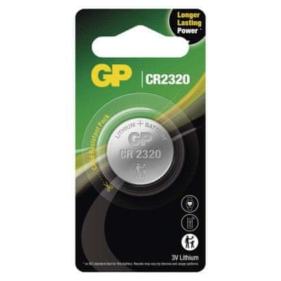 GP Lítiová gombíková batéria GP CR2320, 1 ks
