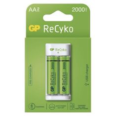 GP nabíjačka batérií Eco E211 + 2AA GP ReCyko 2000
