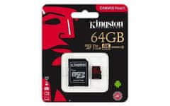 Kingston KINGSTON Micro SDXC 64GB UHS-I V30 + adaptér