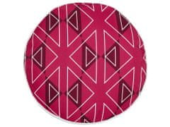 Beliani Sada 2 vonkajších vankúšov s geometrickým vzorom 40 cm ružová MEZZANO