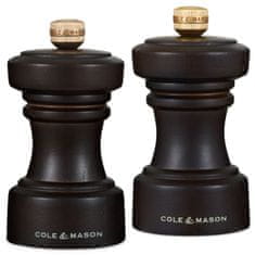 Cole Mason Súprava mlynčekov na soľ a korenie Hoxton Chocolate Wood