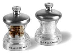 Cole Mason Súprava mlynčekov na soľ a korenie Button
