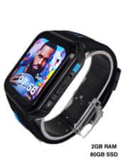 Klarion Detské čierno-modré 4G smart hodinky H1-2024 80GB s GPS a bezkonkurenčnou výdržou batérie