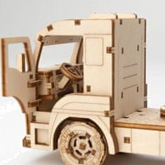 Wooden city 3D puzzle Superfast Car Carrier Truck