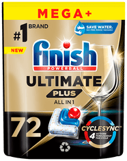 Finish Ultimate Plus All in 1 kapsule do umývačky riadu 72 ks