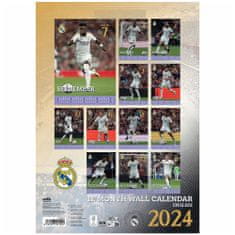 FAN SHOP SLOVAKIA Nástenný Kalendár 2024 Real Madrid FC, A3
