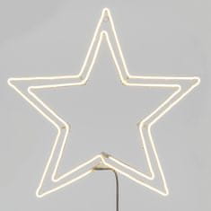 Xmas King XmasKing LED neón motív hviezda priemer 75cm, 230V vonkajší, teplá biela