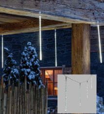 Xmas King XmasKing LED sneženie 10 trubíc 50cm x 10m, studená biela