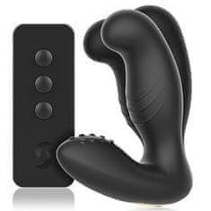 BLACK&SILVER Ibiza Anal Massager Remote (Black), análny kolík s vibráciami a diaľkovým ovládaním