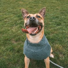 Duvo+ pletený sveter pre psov XL 70cm sivý