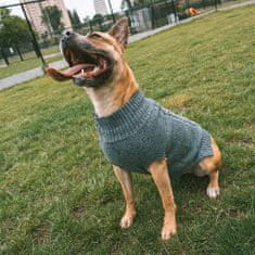 Duvo+ pletený sveter pre psov M 50cm sivý