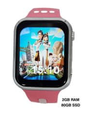Klarion Detské ružové 4G smart hodinky E10-2024 80GB s GPS a bezkonkurenčnou výdržou batérie