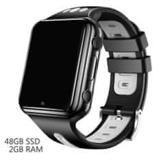 Klarion Detské čierno-sivé 4G smart hodinky E10-2023 48GB s bezkonkurenčnou výdržou batérie 