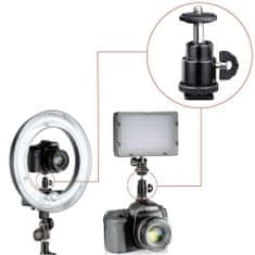Techsuit Držiak pre akčnú kameru GoPro / nastaviteľné statívy s kompatibilitou 1/4" skrutky - Čierna KP29213