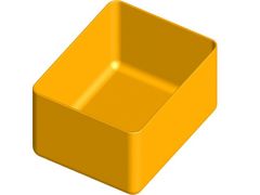 ArtPlast Box do zásuviek a organizérov, 117x90x64mm, žltý