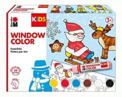 Marabu KiDS sada okenných farieb - Vianočné 6 x 25 ml