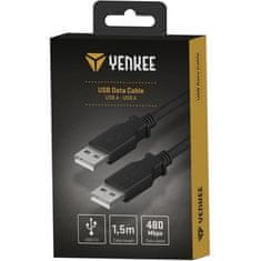 Yenkee USB kabel YCU 012 BK USB A 2.0 M/M Prop.kab