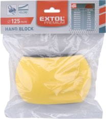 Extol Premium Blok brúsny na výseky so suchým zipsom, na výseky O 125mm, polyuretán