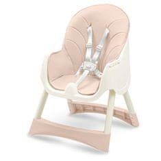 Baby Mix Jedálenská stolička Nora dusty pink