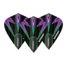 Winmau Letky Prism Alpha - Black, Green & Purple - Kite W6907.116