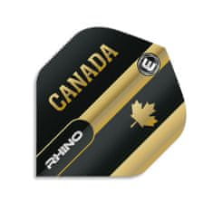 Winmau Letky Rhino Black & Gold Flag - Canada W6905.207