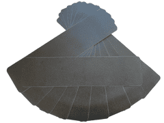 protismyku Obdĺžnikové pásky do mokra 150 mm x 610 mm - Čierna