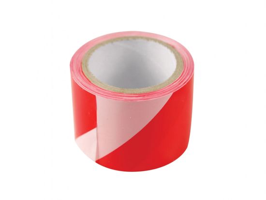 Extol Craft Páska výstražná červeno-biela, 75mm x 250m, PE, s nápisom ZÁKAZ VSTUPU po celej dĺžke pásky