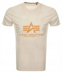 Alpha Industries  Pánske Tričko s krátkym rukávom Basic T-Shirt-B Biela 3XL