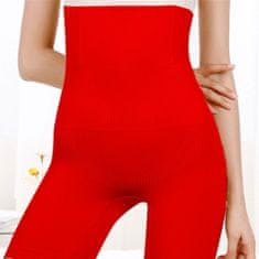 VivoVita Royal Shaper Pants - Kompresné nohavice s vysokým pásom, červená, 4XL/5XL