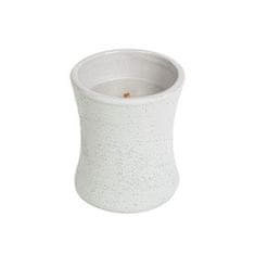 Woodwick Sviečka keramická oválna váza Wood Smoke 133,2 g