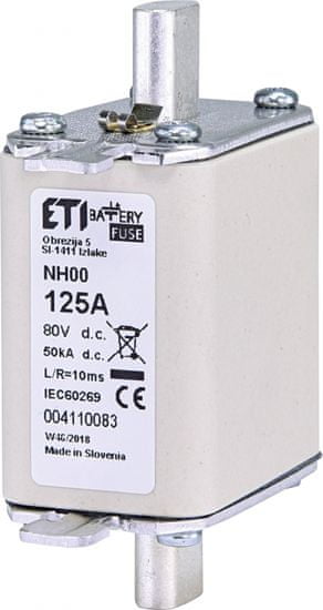 ETI NH00 gBat 125A/80V DC