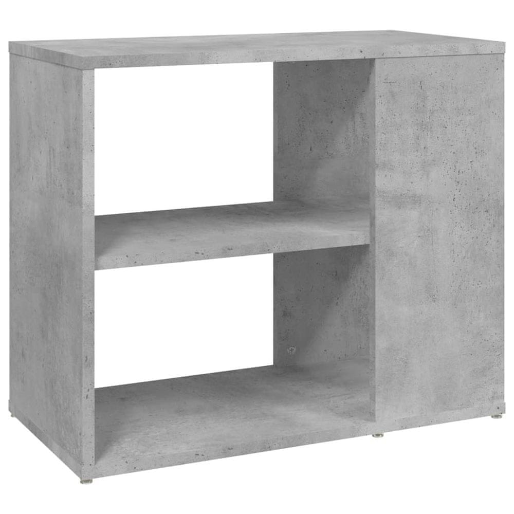 Vidaxl Príručná skrinka, betónovo sivá 60x30x50 cm, kompozitné drevo