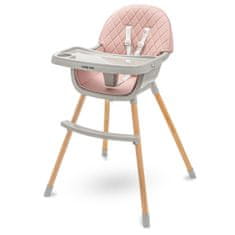 Baby Mix Jedálenská stolička Freja wooden dusty pink