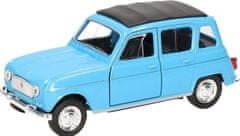 Welly Autíčko na spätné natiahnutie Renault 4 modrý