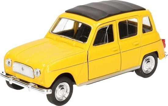 Welly Autíčko na spätné natiahnutie Renault 4 žltý