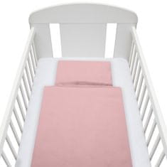 NEW BABY 2-dielne posteľné obliečky New Baby Dominika 90/120 cm ružové 