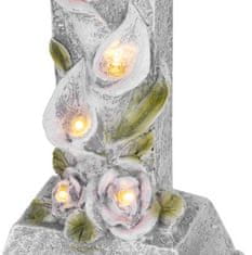 Strend Pro Dekorácia MagicHome, Kríž, LED, polyresin, na hrob, solar, 15x9,5x32 cm