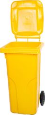 Meva Nádoba MGB 120 lit., plast, žltá 1018, HDPE, popolnica na odpad
