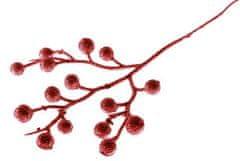 Strend Pro Vetvička MagicHome Vianoce, GliBerries. červená, 28 cm