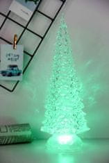 Strend Pro Dekorácia MagicHome Vianoce, Stromček, LED, meniaca farby, PE, 3xAAA, interiér, 10,50x30 cm