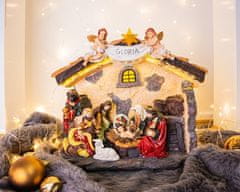 Strend Pro Dekorácia MagicHome Vianoce, Betlehem, 21 LED teplá biela, 3xAA, interiér, 36x15x29 cm