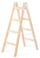Strend Pro Rebrík Strend Pro, 4 priečkový, drevené štafle, 1,32 m, max. 150 kg