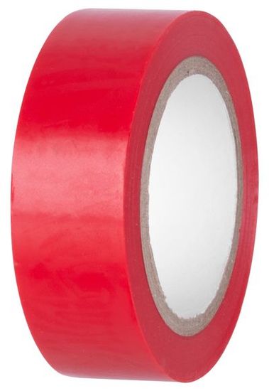 Strend Pro Páska E180RED, červená, izolačná, lepiaca, 19 mm, L-10 m, PVC