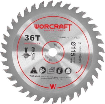 Worcraft Kotúč pre Worcraft CMCS-S20LiB, 115x9,5 mm, 36T, pílový