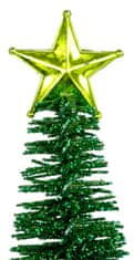 Strend Pro Stromček MagicHome Vianoce, trblietavý s hviezdičkou, 30 cm