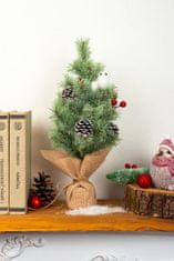 Strend Pro Stromček MagicHome Vianoce, ozdobený, prírodný, 36 cm