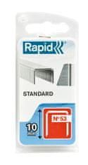 Rapid Spony RAPID 53 STANDARD, 10 mm, sponky do sponkovačky, bal. 1080 ks