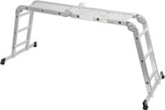 Strend Pro Rebrík s plošinou Strend Pro ML103 4x3, kĺbový, Alu, max. 150 kg